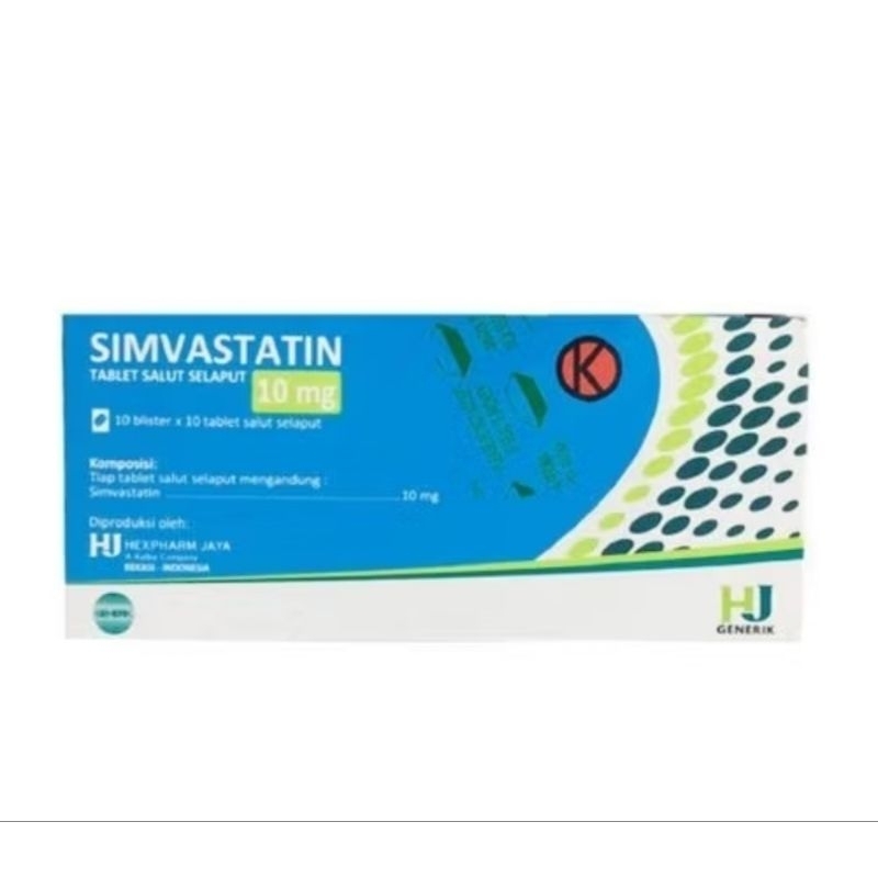 SIMVASTATIN 10MG 1 BOX 100 TABLET