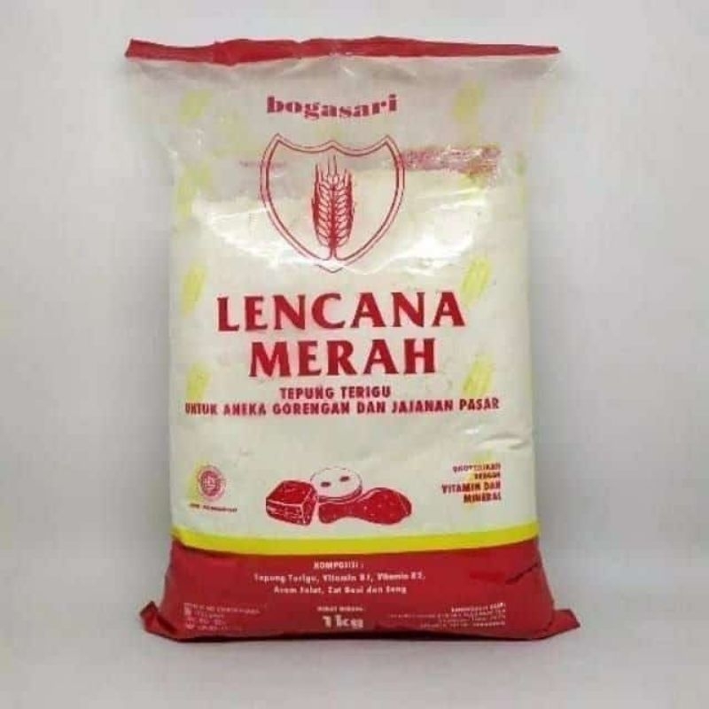

Tepung Bogasari Lencana Merah 1 kg