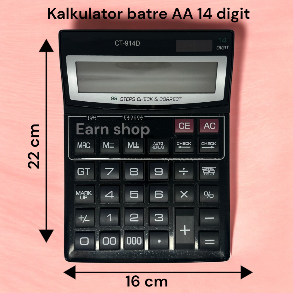 

Kalkulator Dagang 14 Digit CT-914D