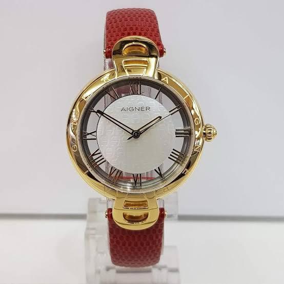 Jam Tangan Aigner Red Women Watch New Original