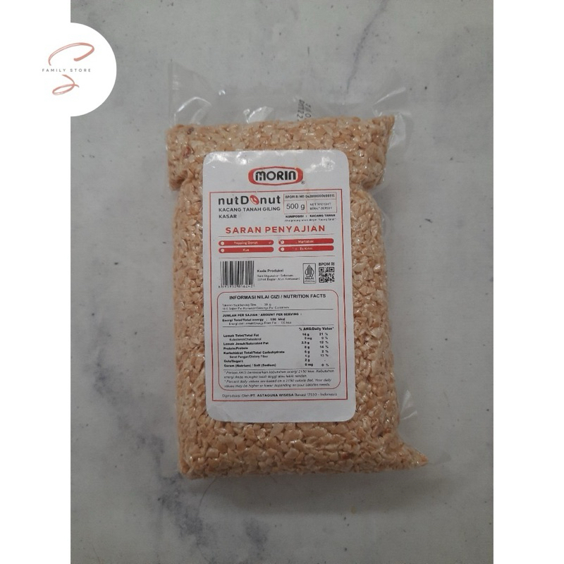

Morin Nut Donut Kacang Tanah Giling Kasar 500gr