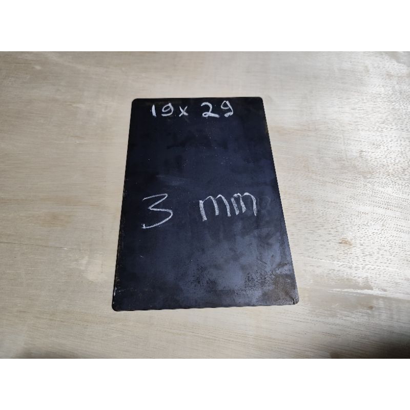 Plat besi 19x29 cm/ Plat besi tebal 3mm/ plat besi hitam