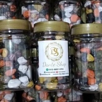 

coklat batu kerikil arab merk fanatik 120 gr kemasan toples icip2
