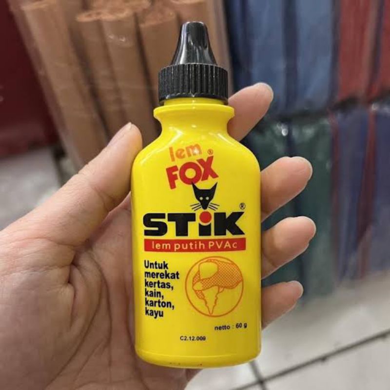 

LEM FOX STIK 60GR LEM PUTIH PVAC