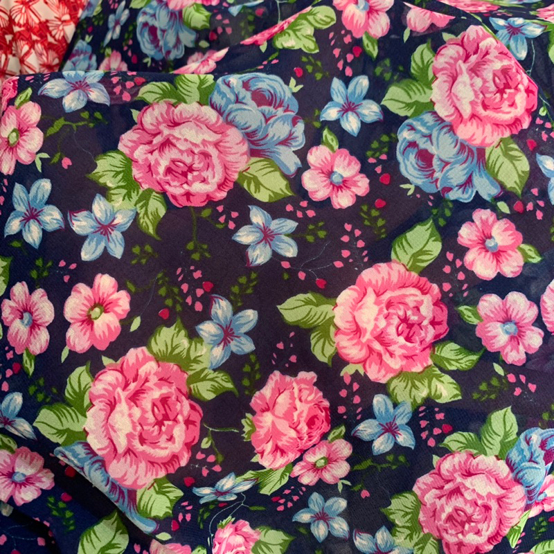 kain ceruty motif - kain ceruty bunga - kain ceruty motif bunga [DA01]