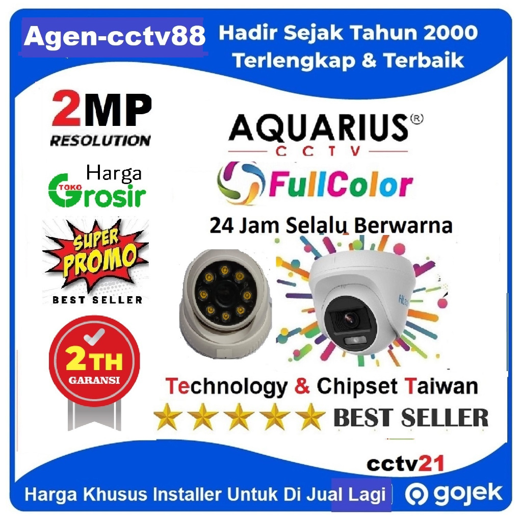 Kamera CCTV 2MP Indoor Colorvu Aquarius Full Color 24Jam Selalu Berwarna Harga Lagi Promo Agen-cctv8