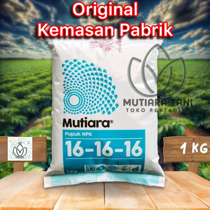 Pupuk Mutiara 16 Asli 1 kg Kemasan Pabrik