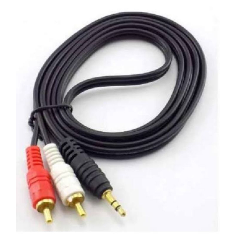 kabel aux 1 IN 2 kabel audio panjang 1,5m