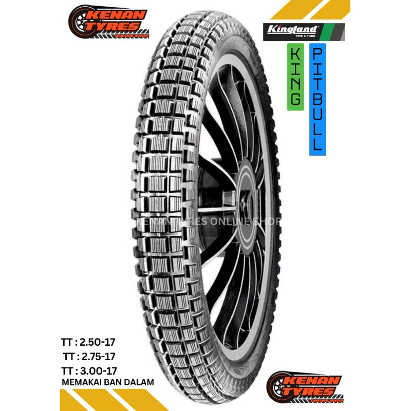 Ban Luar Standard Bebek Segala Medan ( Ban Pacul ) Tubetype ( Menggunakan Ban Dalam ) Kingland King 