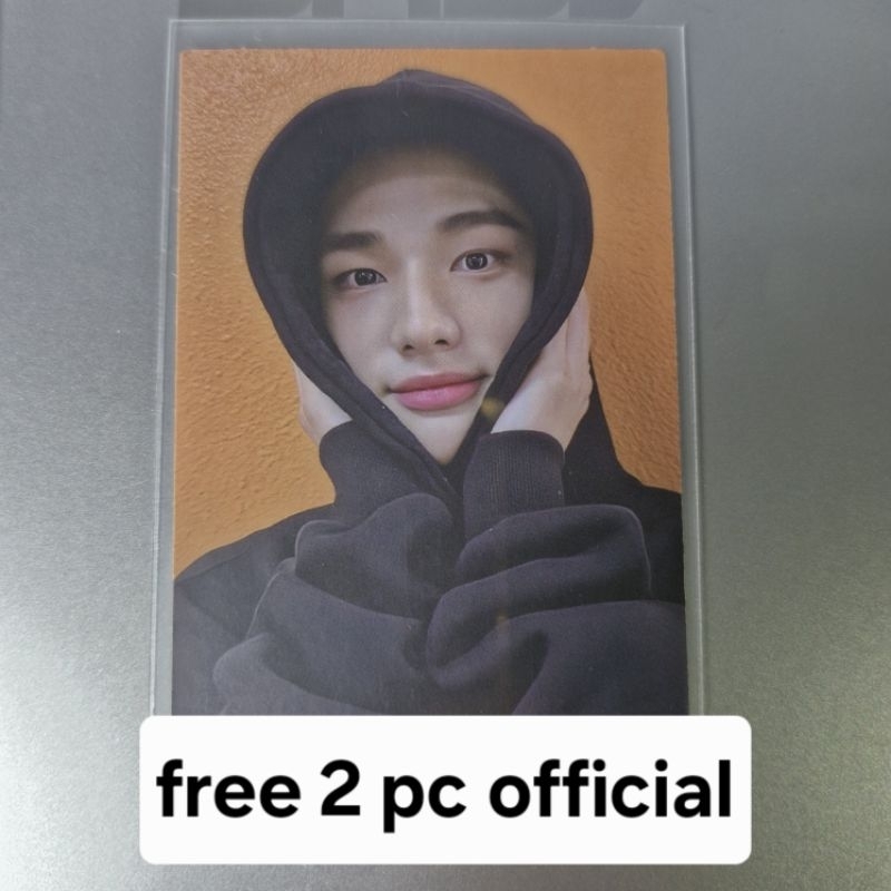 ds double side oren orange hyunjin stray kids skz (free 2 pc official)