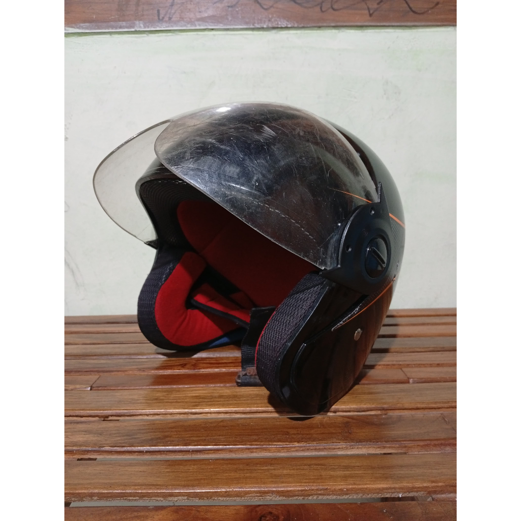 Helm Honda TRX-S Scoopy Hitam Original Second