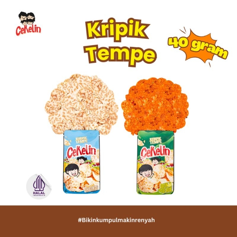 

snack Cekelin Kripik tempe original kripik tempe daun jeruk