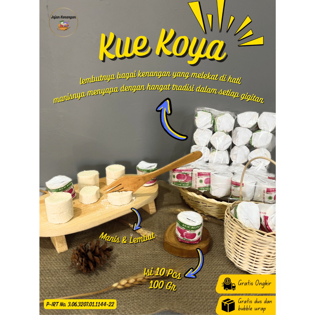 

Kue Koya Nanas Bulat Isi 10 Pcs