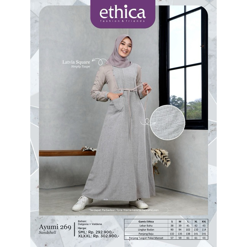 SALE 20% Gamis Ethica Ayumi 282