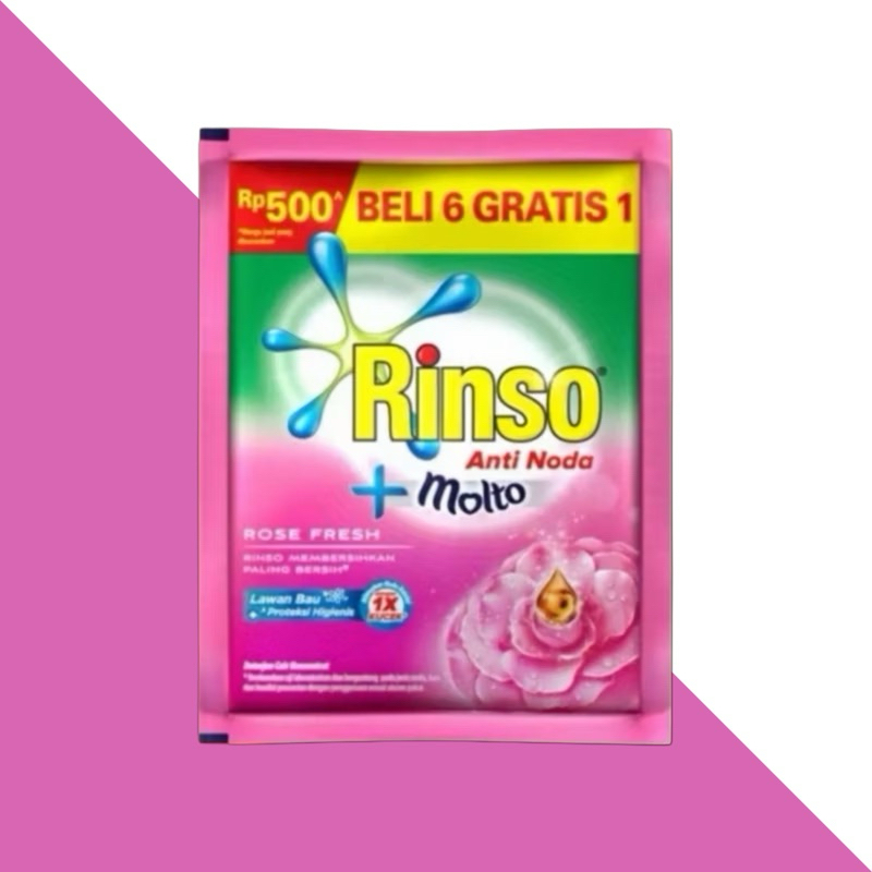 Rinso cair kemasan ekonomis 18ml rentengan/downy 18 ml