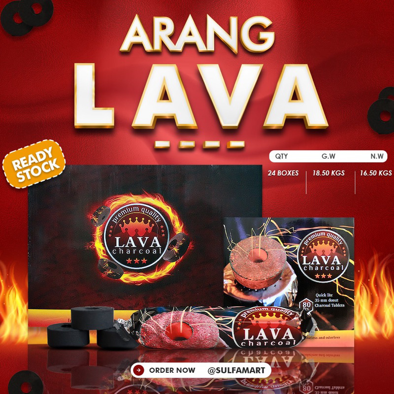 ARANG MAGIC LAVA PREMIUM CHARCOAL / ARANG BUKHUR ARANG DUPA ARANG MAGIC PRAKTIS