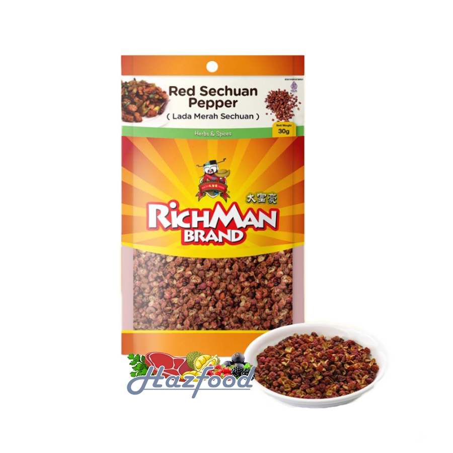 

RichMan Brand Red Sechuan Pepper (Lada Merah Sechuan) 30 Gram