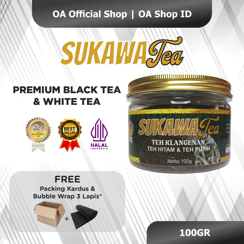

Teh Hitam Sultan SukawaTea 100gr Original Produk - Teh Berkhasiat | Teh Hitam Premium | Teh Sultan - Blesstea - Outea - Long Tea - Liong Tea