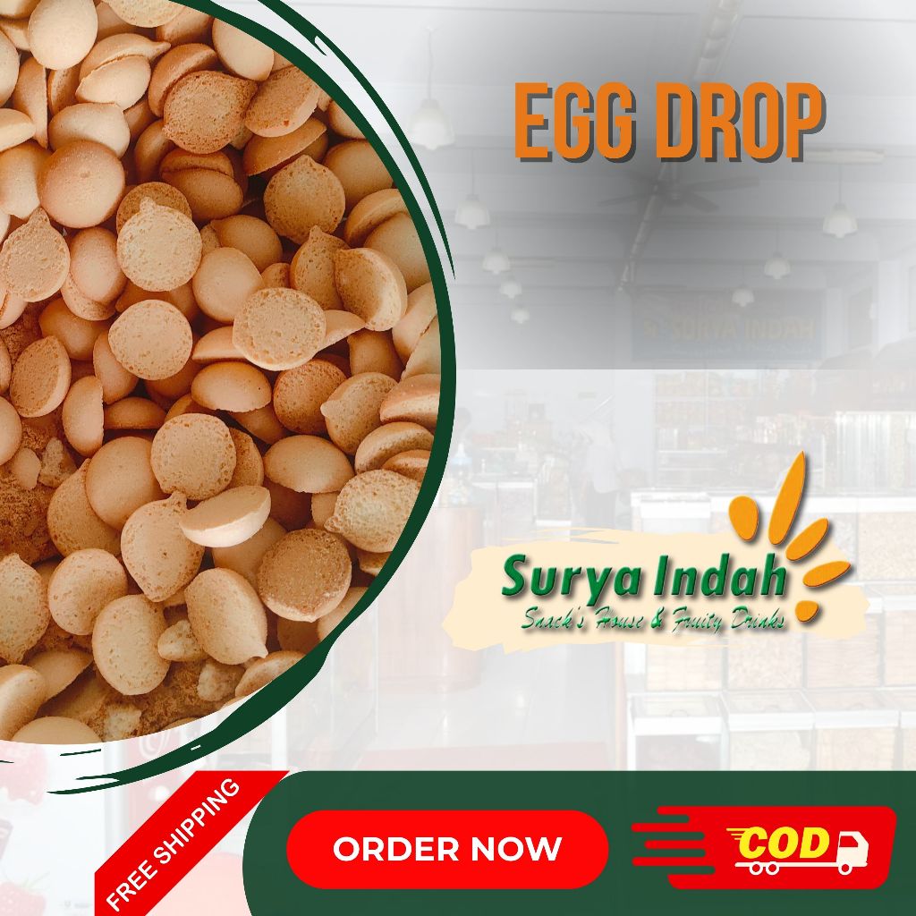 

Egg Drop Monde / Egg Ball Cookies Renyah Surya Indah Jombang 100gr