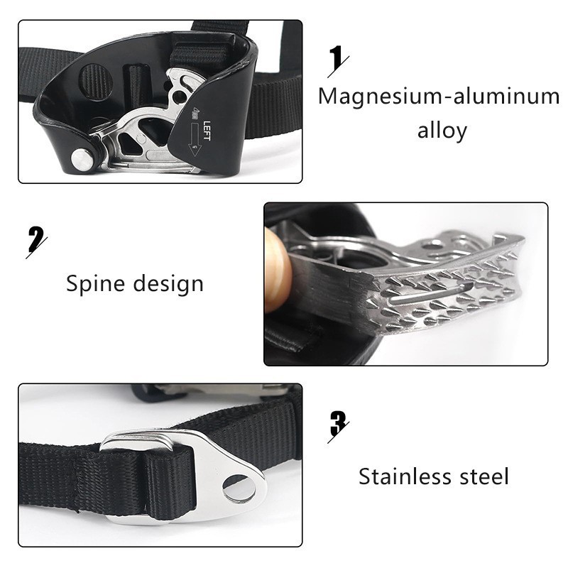 pantin foot ascender ascension adjustable foot ascender climbing ascender kaki caving climbing