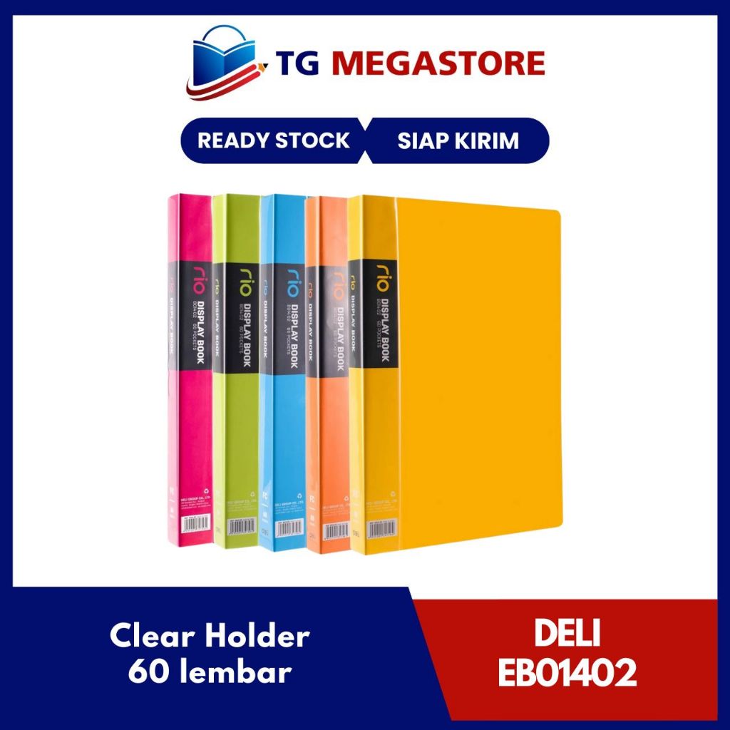 

Clear Holder DELI Display Book RIO 60 lembar - EB01402