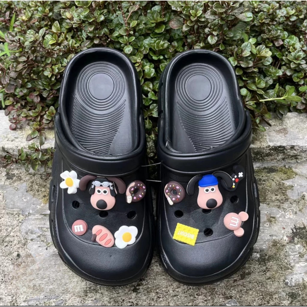 Sandal untuk Wanita 2025 Mantel Baru Sandal Setengah Jari Kaki Pantai Anti-selip Anti-selip Sol Teba