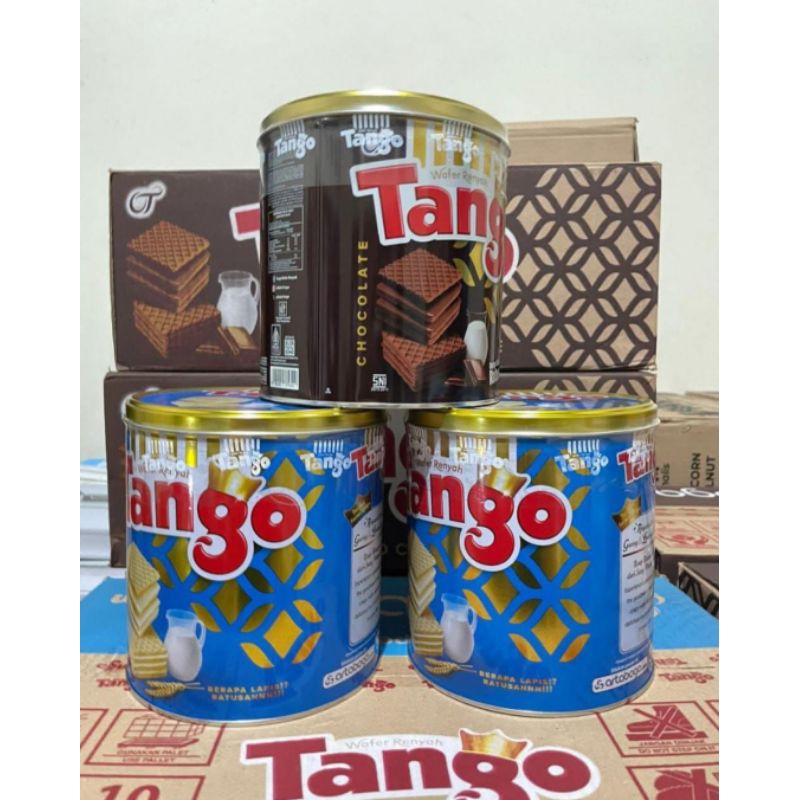 

Tango wafer kaleng Chocolate & Vanilla 1 dus (isi 6)