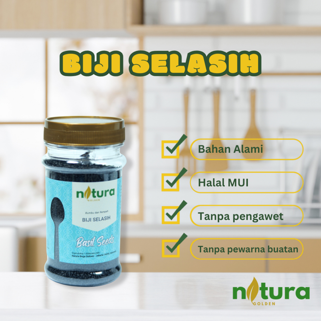 

Natura Golden Biji Selasih 100 Gr