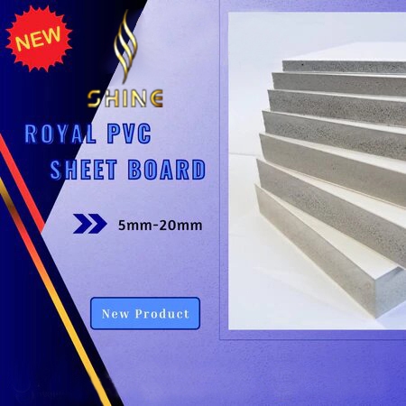 SHINE PVC Board/ PVC Sheet Board  Ukuran 1000MM*5/8/9/10/12/15/18/20MM