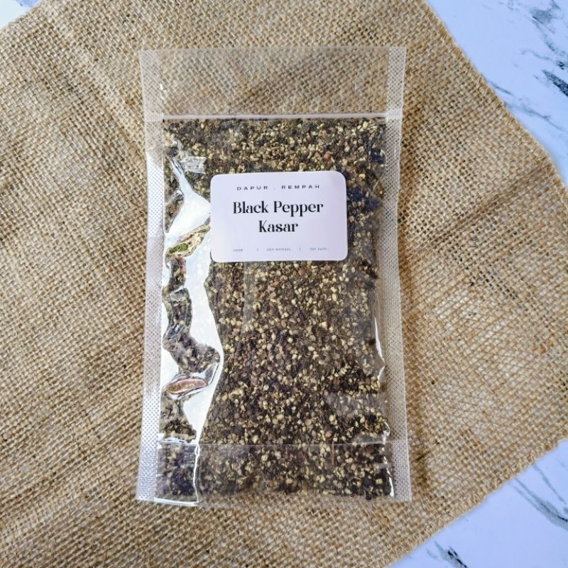 

Black Pepper Ground Merica Hitam Kasar Lada Hitam