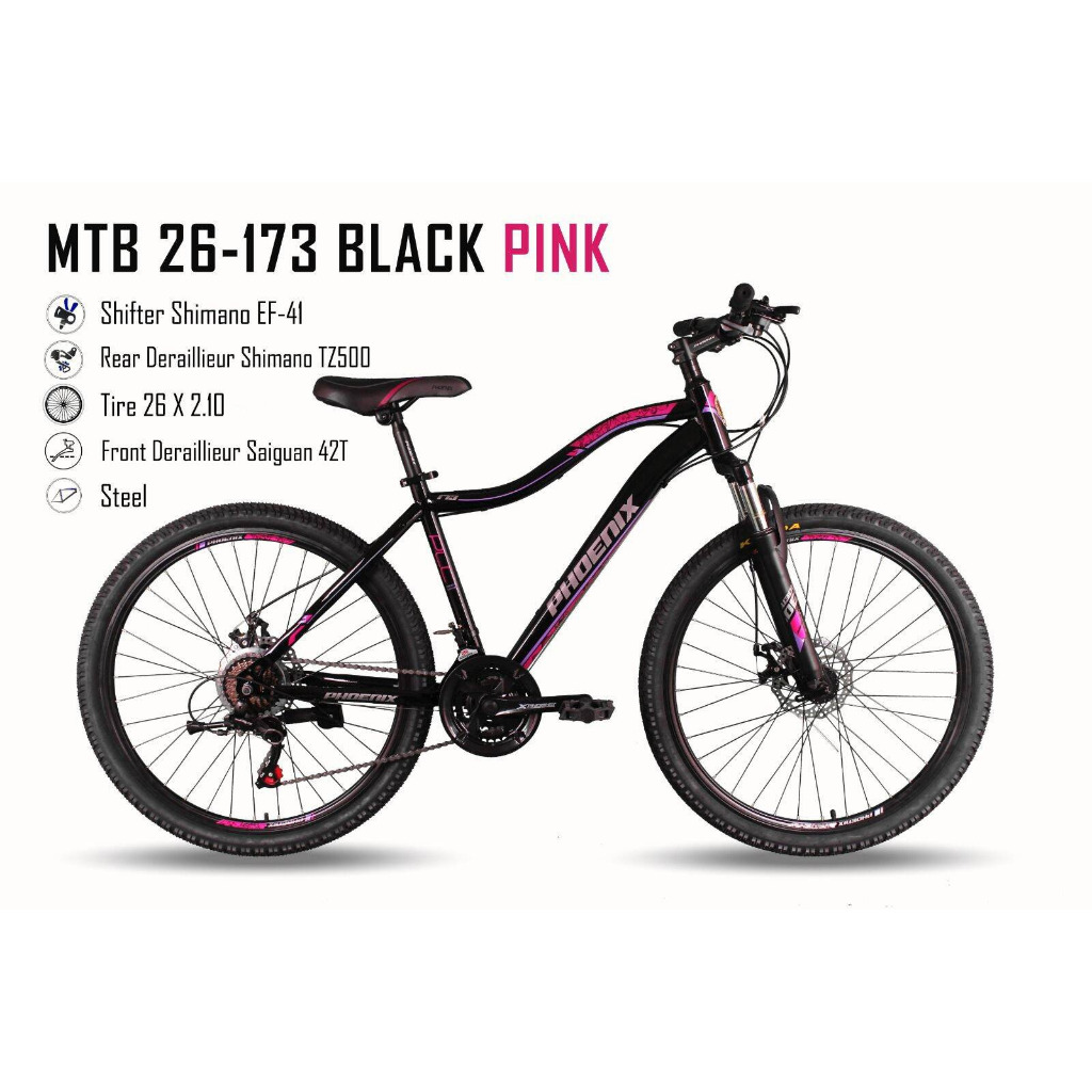 SEPEDA GUNUNG MTB 26 INCH NEW PHOENIX 173 3X7 SPEED SHIMANO - ORIGINAL PRODUK