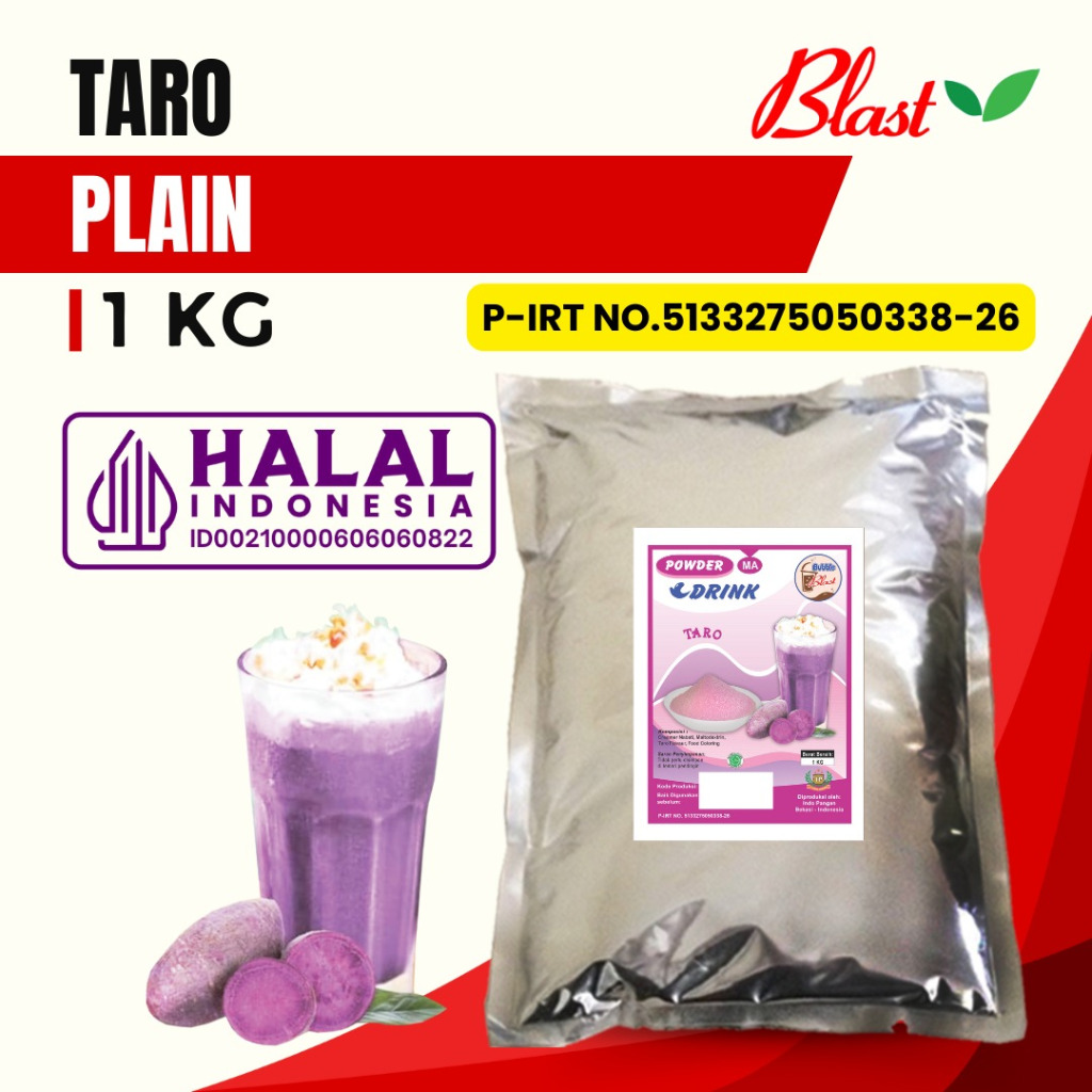 

Bubuk TARO 1 KG - Bubuk Minuman Plain - Powder Drink Taro Original