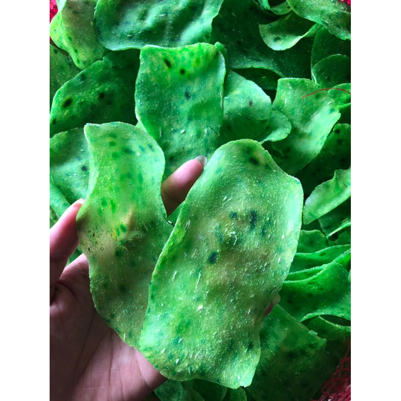 

kerupuk singkong original warna hijau khas lampung 1kg