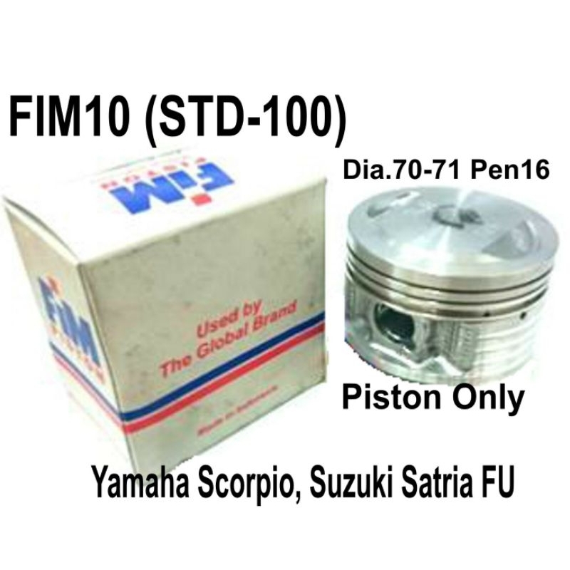 Piston Only Racing Fim 10 Scorpio, Satria FU