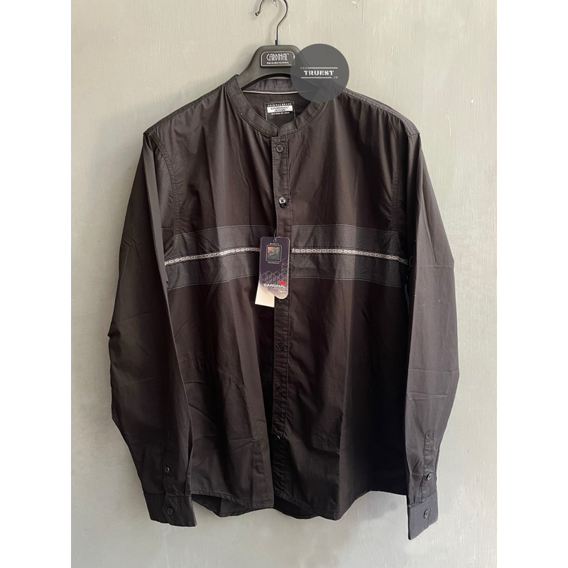 Kemeja Koko Cardinal Original | Kemeja Koko Cardinal Lengan Panjang | Kemeja Koko Hitam | Pakaian Mu