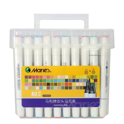 

MARIES PAINTING PEN MARKER + CHISEL C7688- ISI 48 WARNA