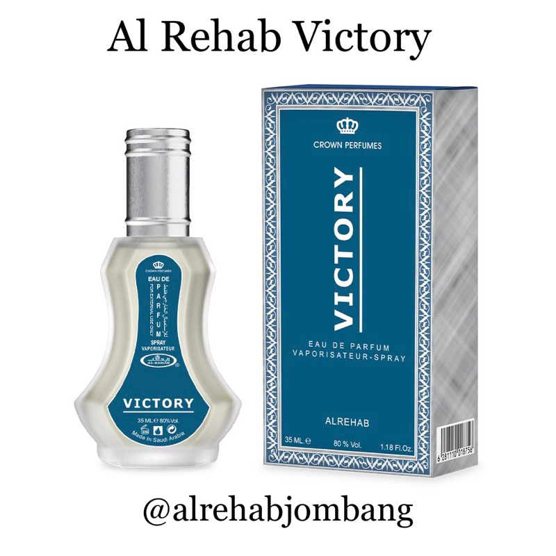 Parfum Al Rehab Victory 35ml Spray Original Arab Saudi