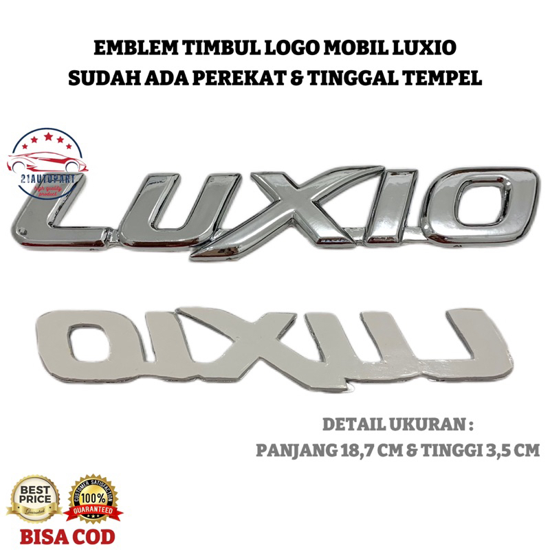 Emblem Mobil Logo Tulisan Luxio