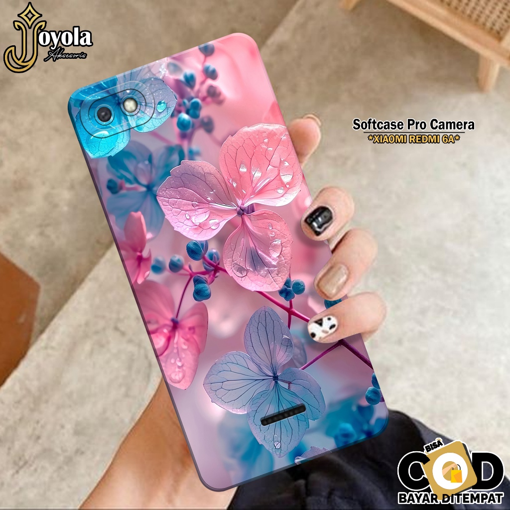 Casing XIAOMI REDMI 6A - Pro Camera - Fashion Case Bunga - Softcase XIAOMI REDMI 6A - Kesing REDMI 6