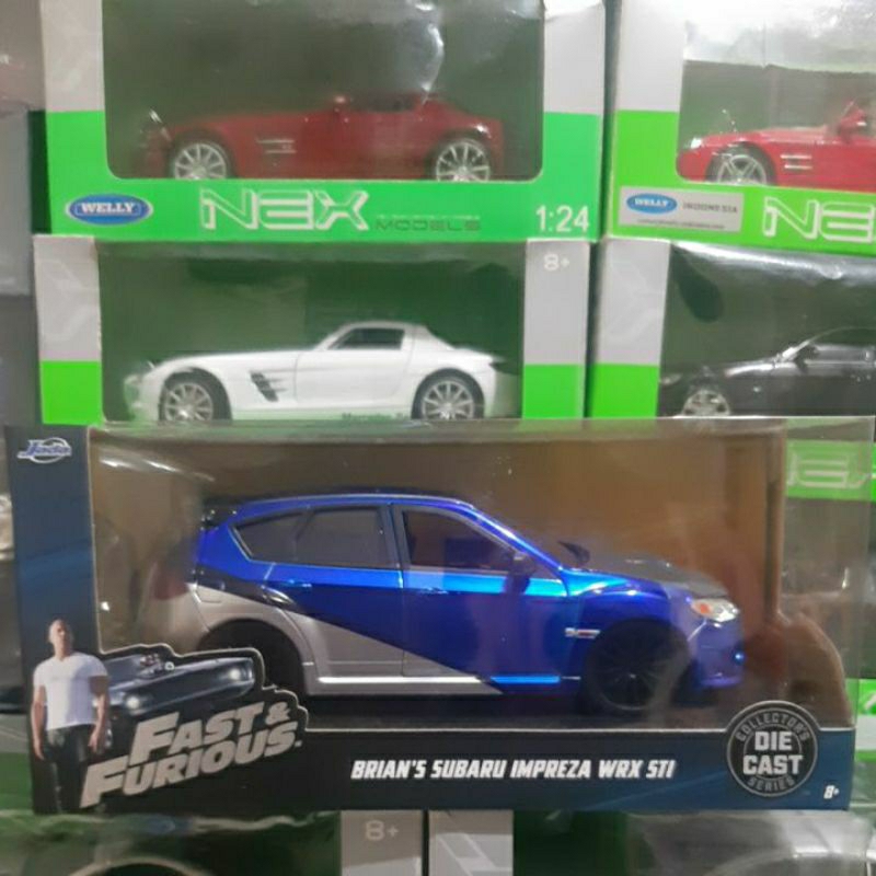 Diecast Jada Skala 1:24 Subaru Impreza STI Fast & Furious Baru Bukan Bekas (Stok Terakhir)