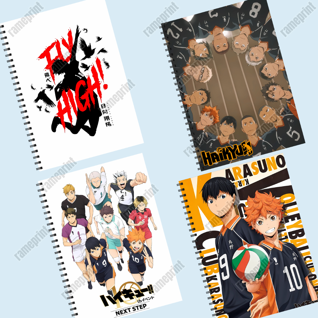 

Notebook Spiral A5 Anime Haikyu Soft Cover 50 lembar/100halaman