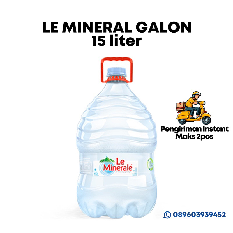 

Le Minerale Galon 15 Liter | Kusus Pengiriman Instant