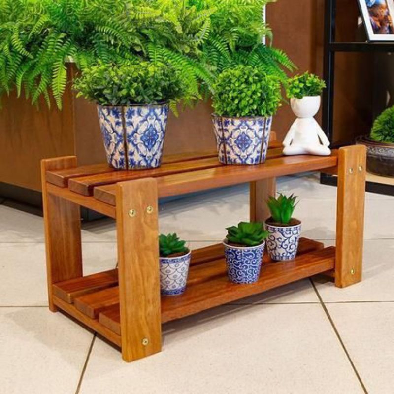 Rak Sepatu Bunga kayu minimalis jati belanda