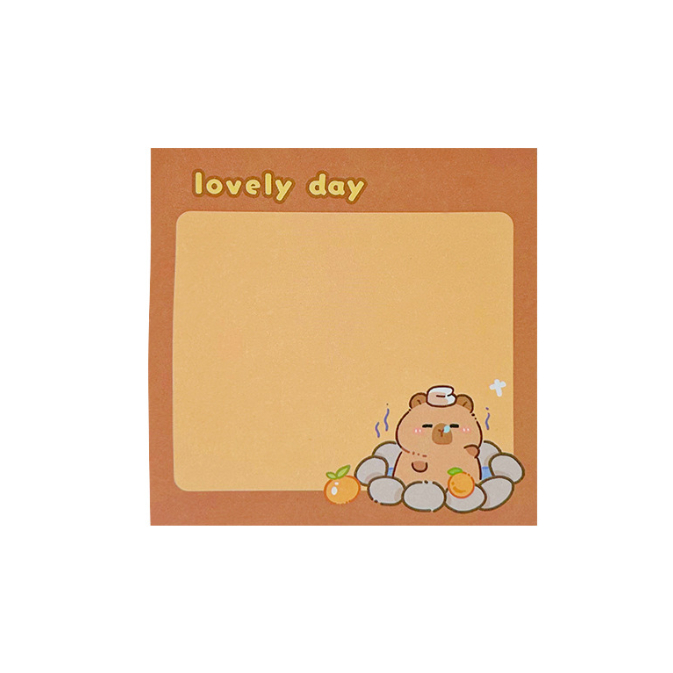 

J2 - Sticky notes simple capybara Memo tempel gradient summer color
