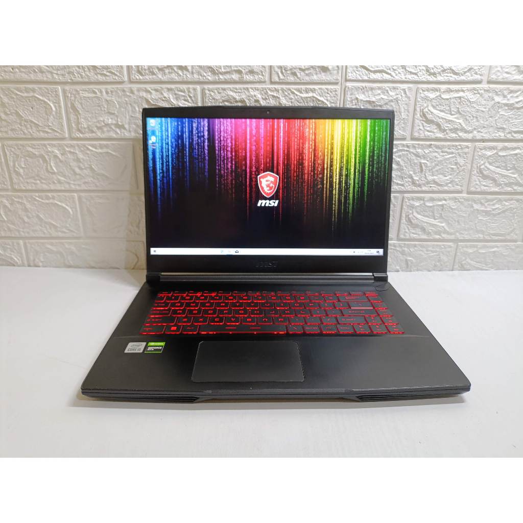 MSI GF63 Thin 10SC Core i5 10500H Nvidia GTX 1650 RAM 16GB SSD 512GB Laptop Second Gaming Gen 10