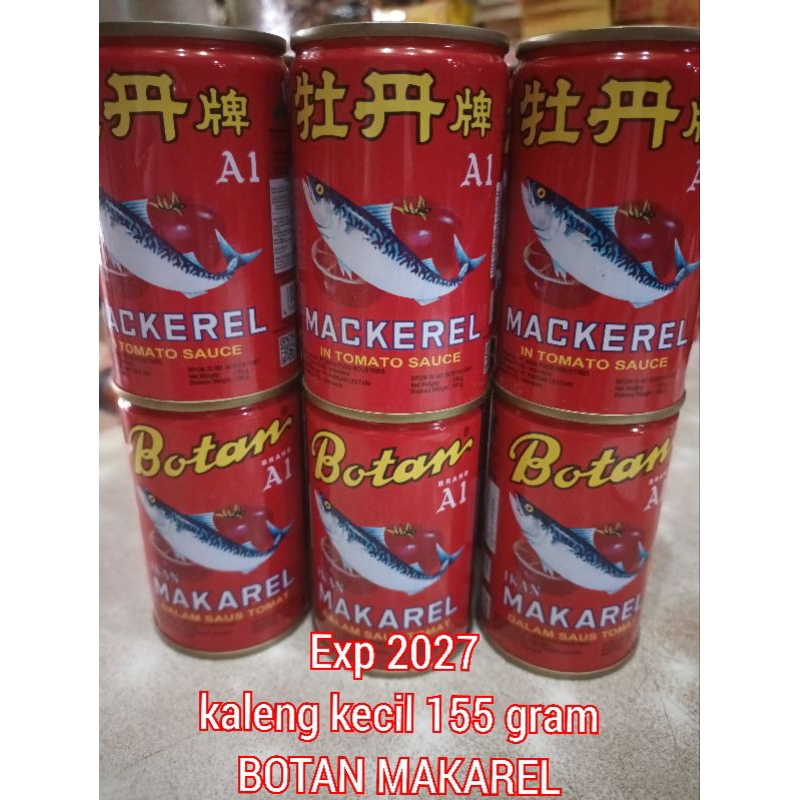 

155gram botan ikan makarel dalam saus tomat kaleng / ak hu A / label halal