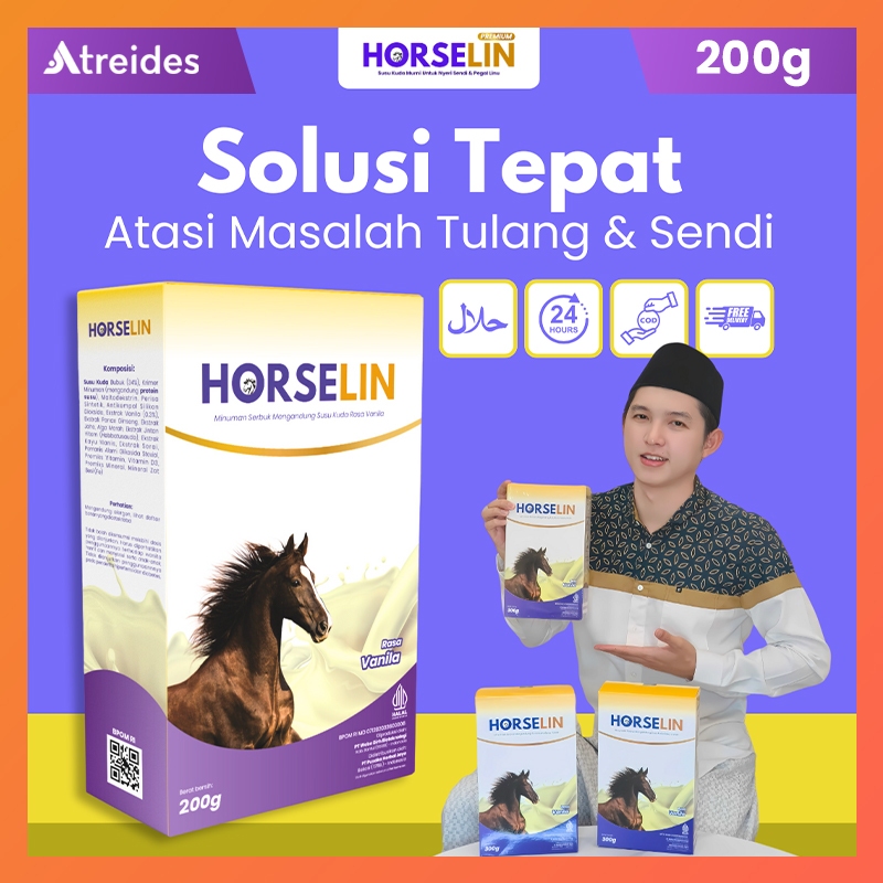 

HORSELIN Susu Kuda Liar Sumbawa Untuk Nyeri Sendi Tulang Asam Urat Pegal Linu Kualitas Premium 200gr