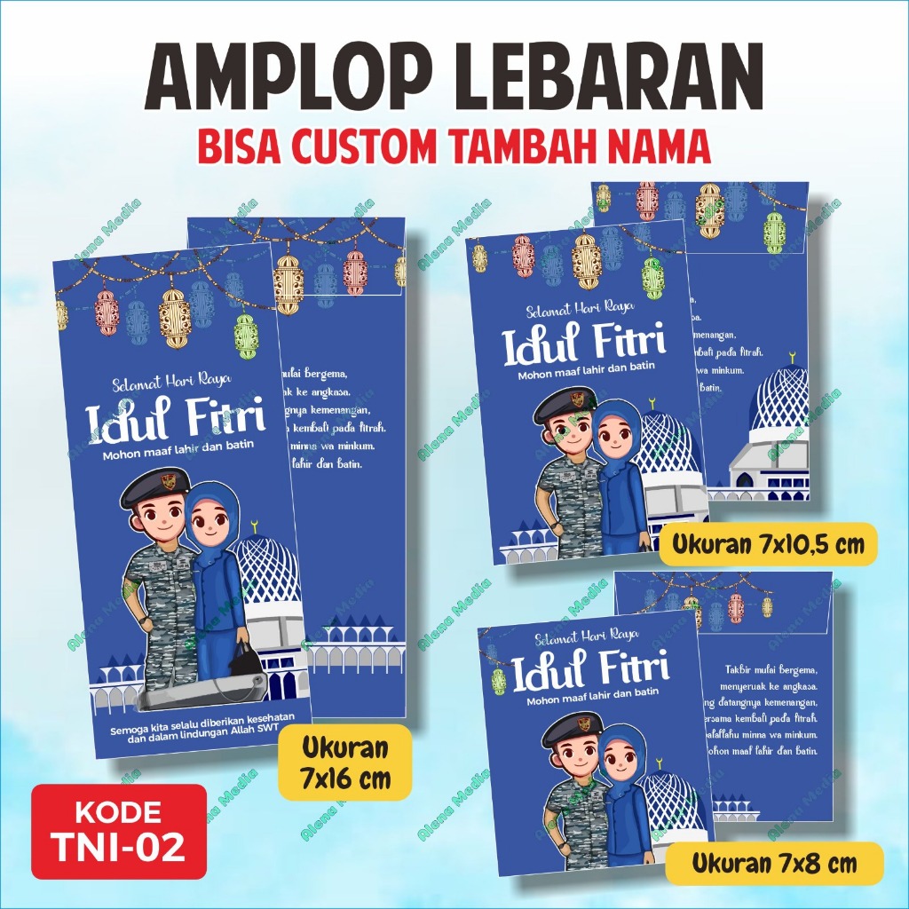 

[ISI 10 BIJI] TNI.02 - Amplop Idul Fitri JALASENASTRI TNI AL | Amplop Lebaran Custom | Amplop Custom