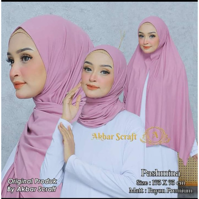 Pashmina Kaos Bahan Rayon Premium By Akbar Scarf | Pashmina Premium Nyaman Dipakai