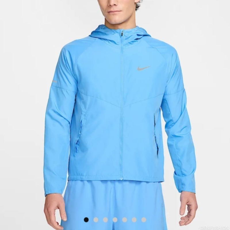 Jaket Olahraga Branded Original Nike Running Full Zip Hoodie Jaket Lari Sport Murah